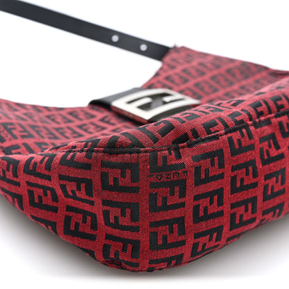 Fendi Zucchino Hobo Red 8 of 9