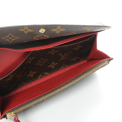 Louis Vuitton Monogram Emilie Wallet Red 5 of 11