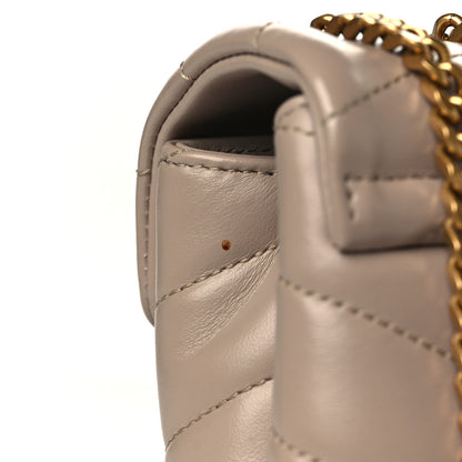 Saint Laurent Calfskin Y Quilted Monogram Small Loulou Chain Satchel Dark Beige 10 of 10