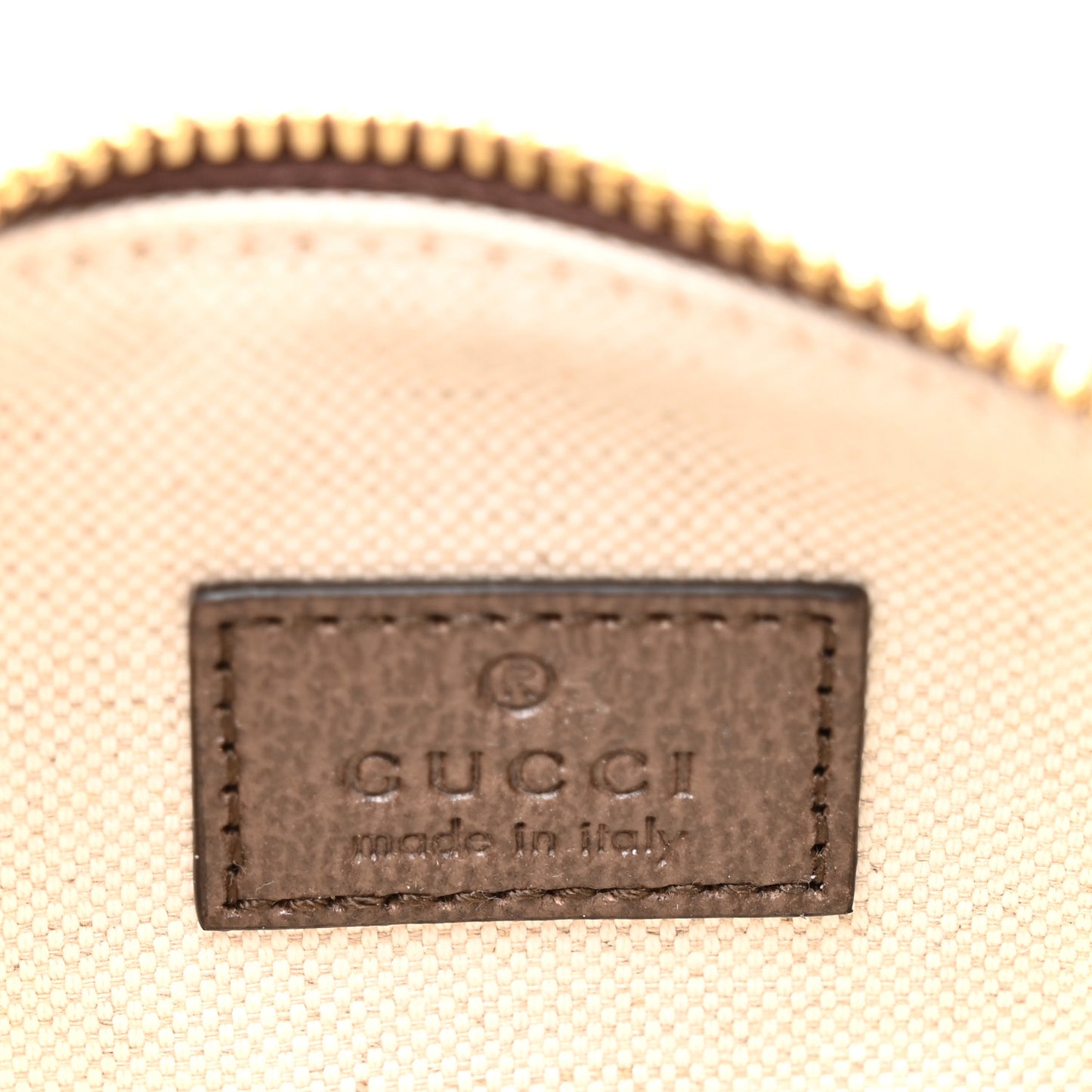 GG Supreme Monogram Textured Dollar Calfskin Web Super Mini Ophidia Top Handle Bowler Bag Beige Ebony New Acero