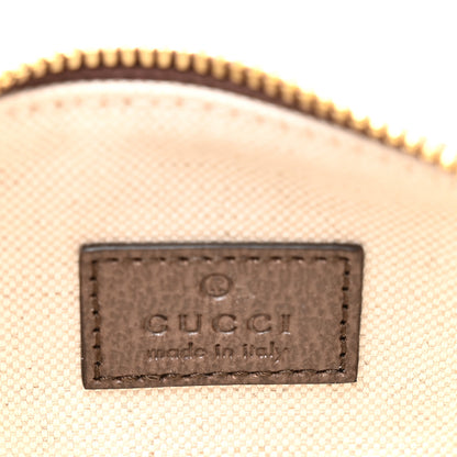 Gucci GG Supreme Monogram Textured Dollar Calfskin Web Super Mini Ophidia Top Handle Bowler Bag Beige Ebony New Acero 6 of 11