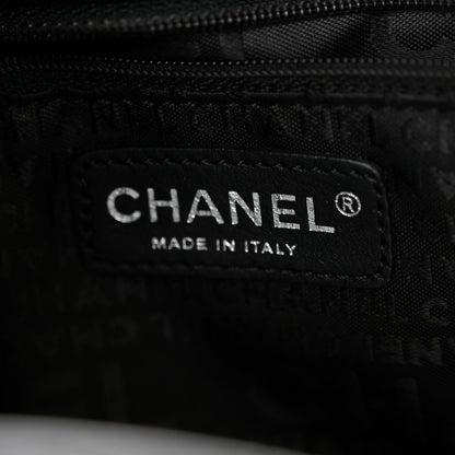Chanel Glazed Crackled Calfskin Quilted Studded Mademoiselle Flap Black 6 of 10