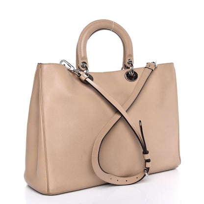 Christian Dior Smooth Calfskin Large Diorissimo Tote Beige Fuchsia 4 of 8