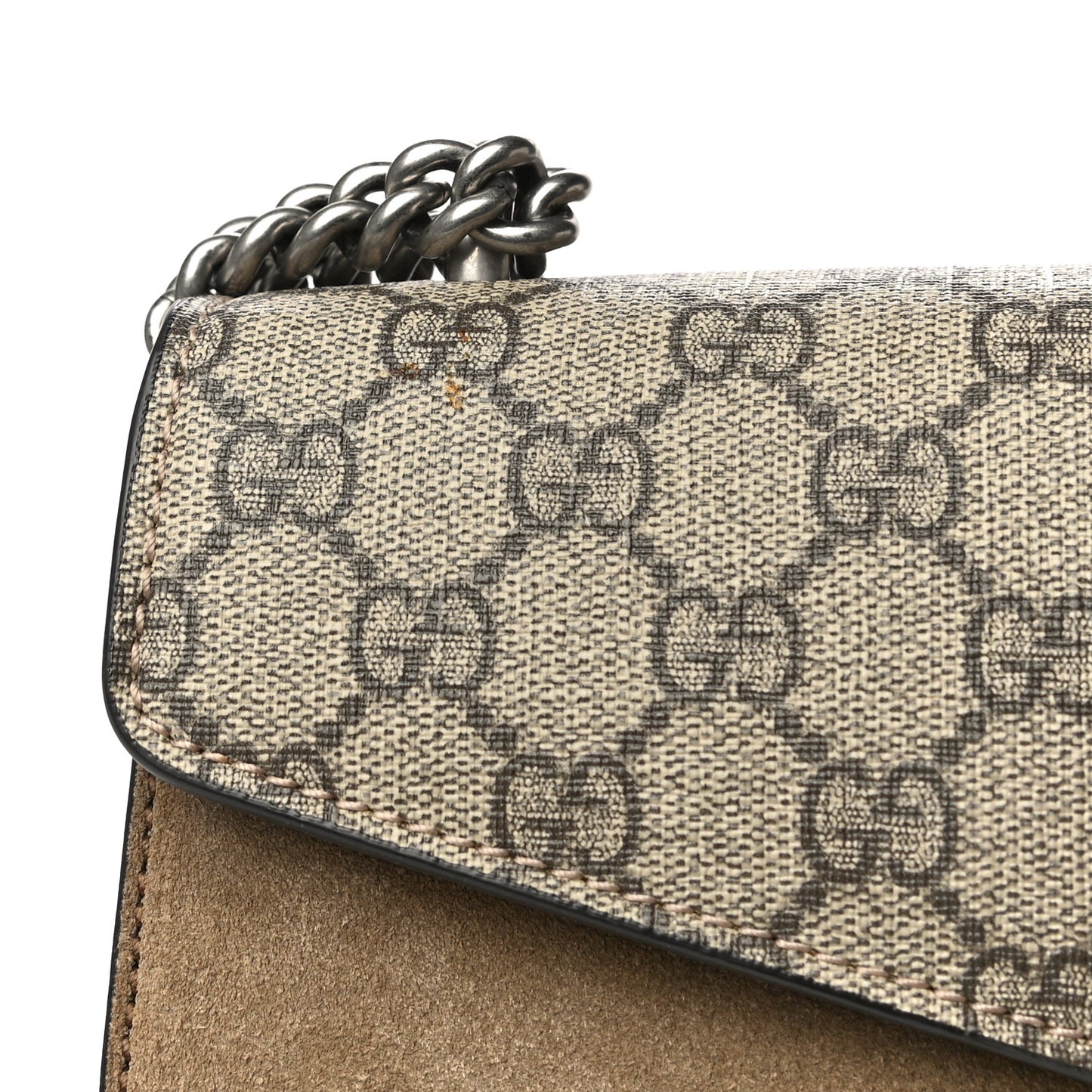 GG Supreme Monogram Small Dionysus Shoulder Bag Taupe