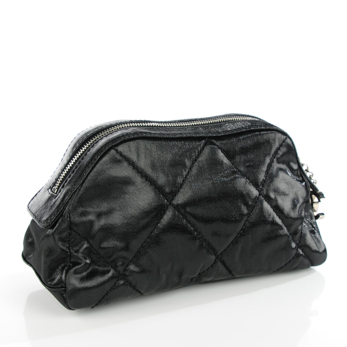 Coated Canvas Le Marais Cosmetic Pouch Black