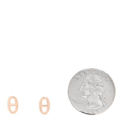 Hermes 18K Rose Gold TPM Farandole Stud Earrings 2 of 5
