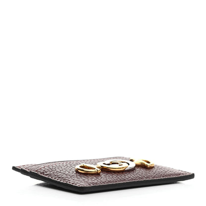 Gucci Grainy Calfskin Zumi Card Holder Vintage Bordeaux 4 of 6