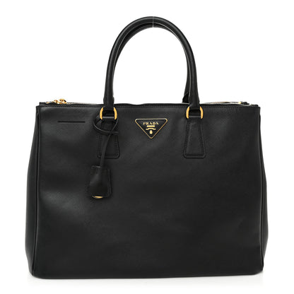 Prada Saffiano Large Galleria Double Zip Tote Black 1 of 14
