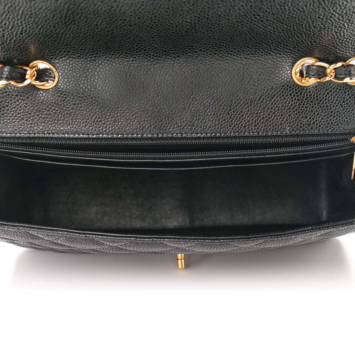 Caviar Quilted Jumbo Single Flap Black