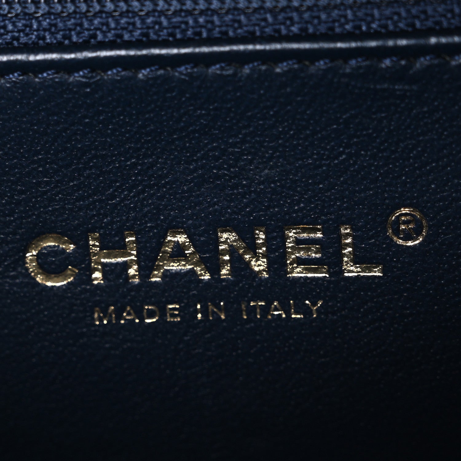 Chanel Caviar Quilted Medium CC Filigree Vanity Case Navy 6 of 10