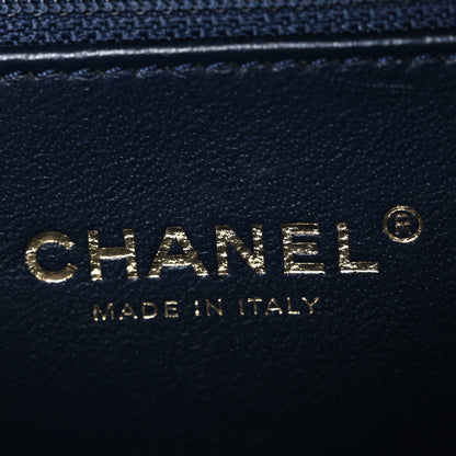 Chanel Caviar Quilted Medium CC Filigree Vanity Case Navy 6 of 10