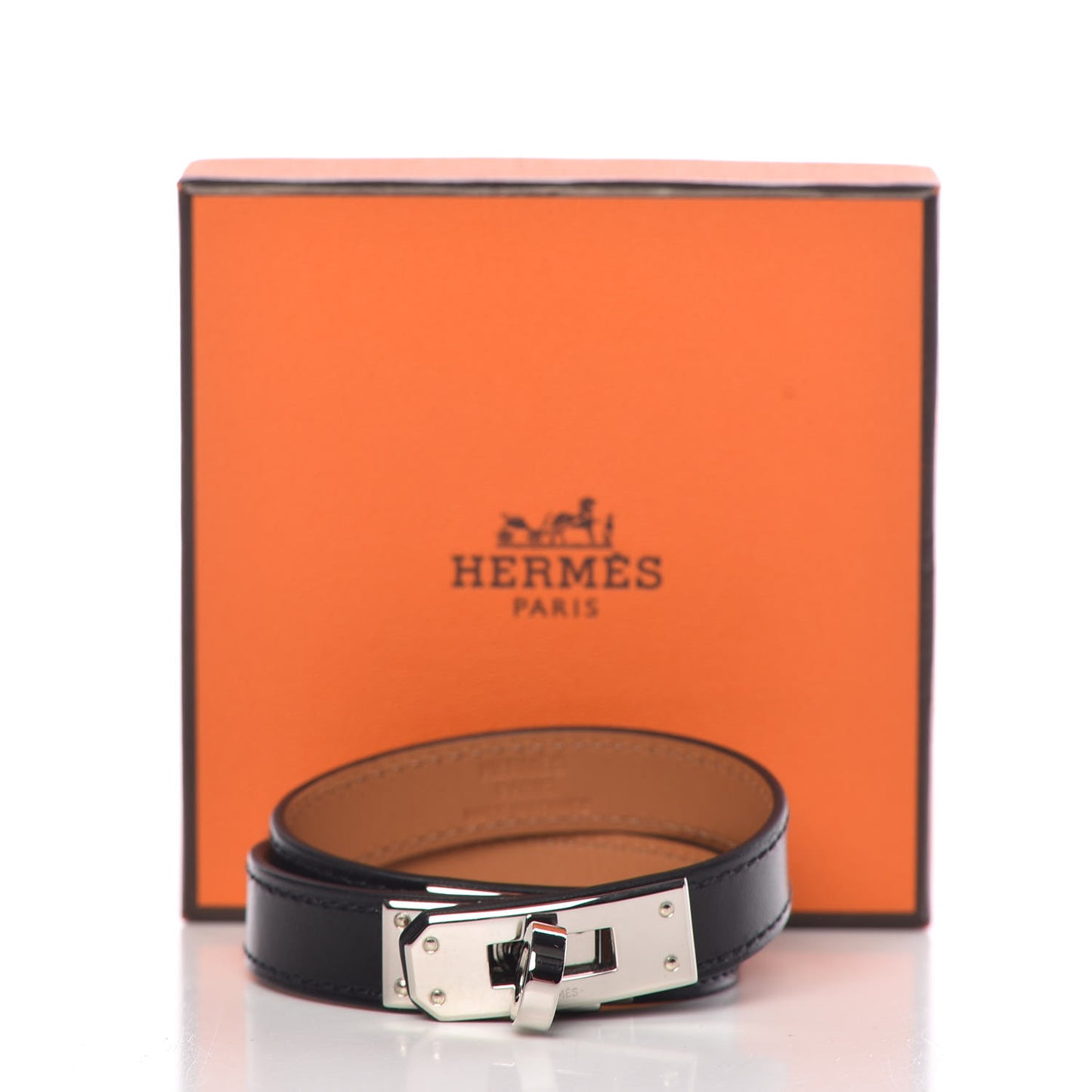 Box Kelly Double Tour Bracelet S Black