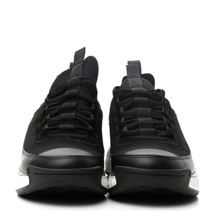 Chanel Velvet Calfskin Mixed Fibers CC Sneakers 40 Black 2 of 8
