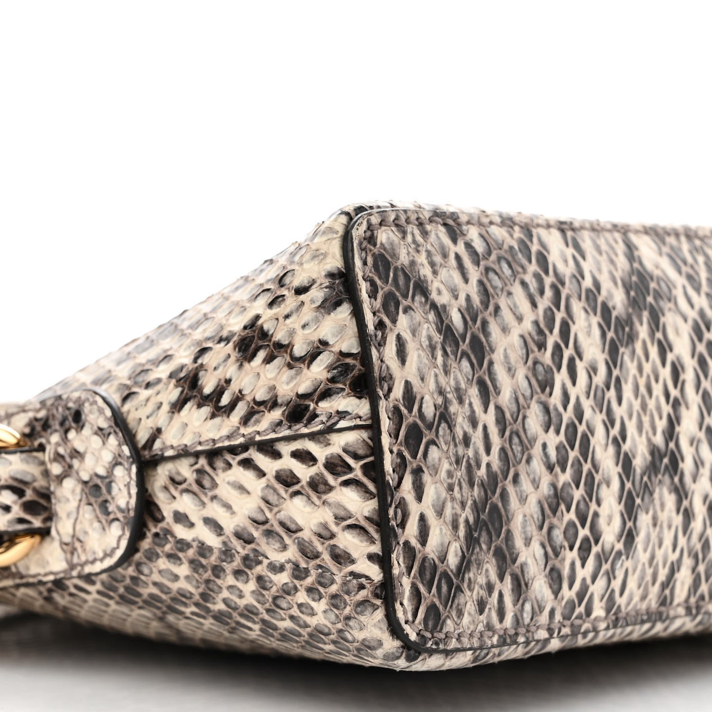 Snakeskin GG Small Ophidia Dome Shoulder Bag Roccia