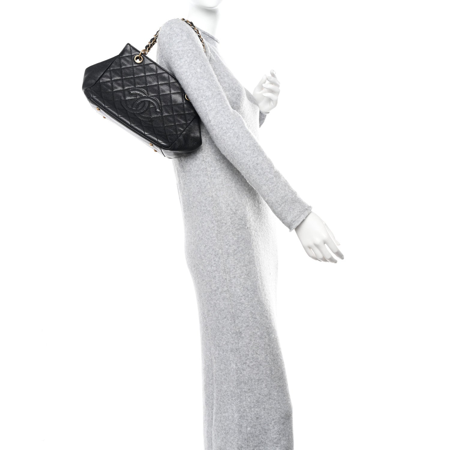 Chanel Caviar Quilted Petit Timeless Tote PTT Black 2 of 11