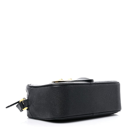 Burberry Soft Grain Calfskin Small Buckle Zip Bag Black 4 of 17