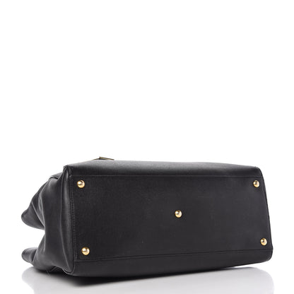 Fendi Vitello Elite Medium 2Jours Tote Black 4 of 11
