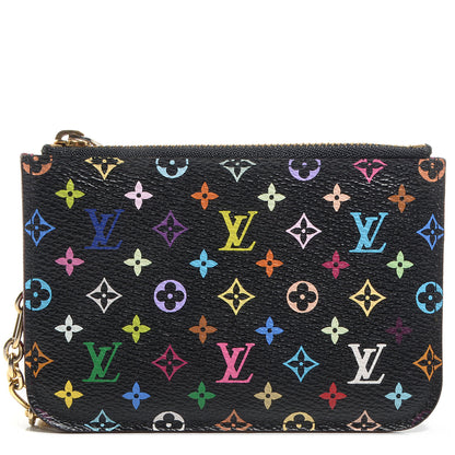 Louis Vuitton Monogram Multicolor Key Pouch Black Grenade 1 of 7