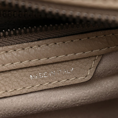 Celine Drummed Calfskin Micro Luggage  Dune 7 of 12