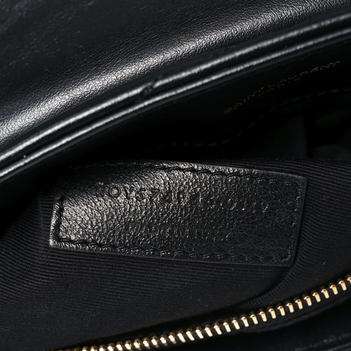Calfskin Y Quilted Monogram Medium Loulou Chain Satchel Black