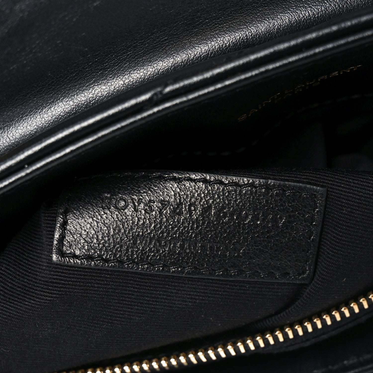 Saint Laurent Calfskin Y Quilted Monogram Medium Loulou Chain Satchel Black 10 of 18