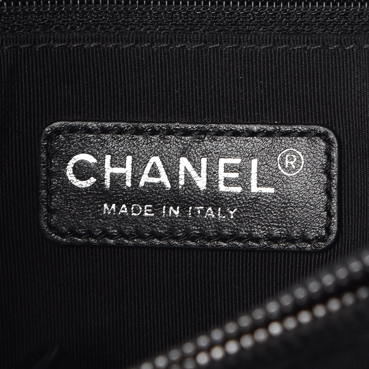 Chanel Calfskin Quilted Boy Shopping Tote Black 6 of 7