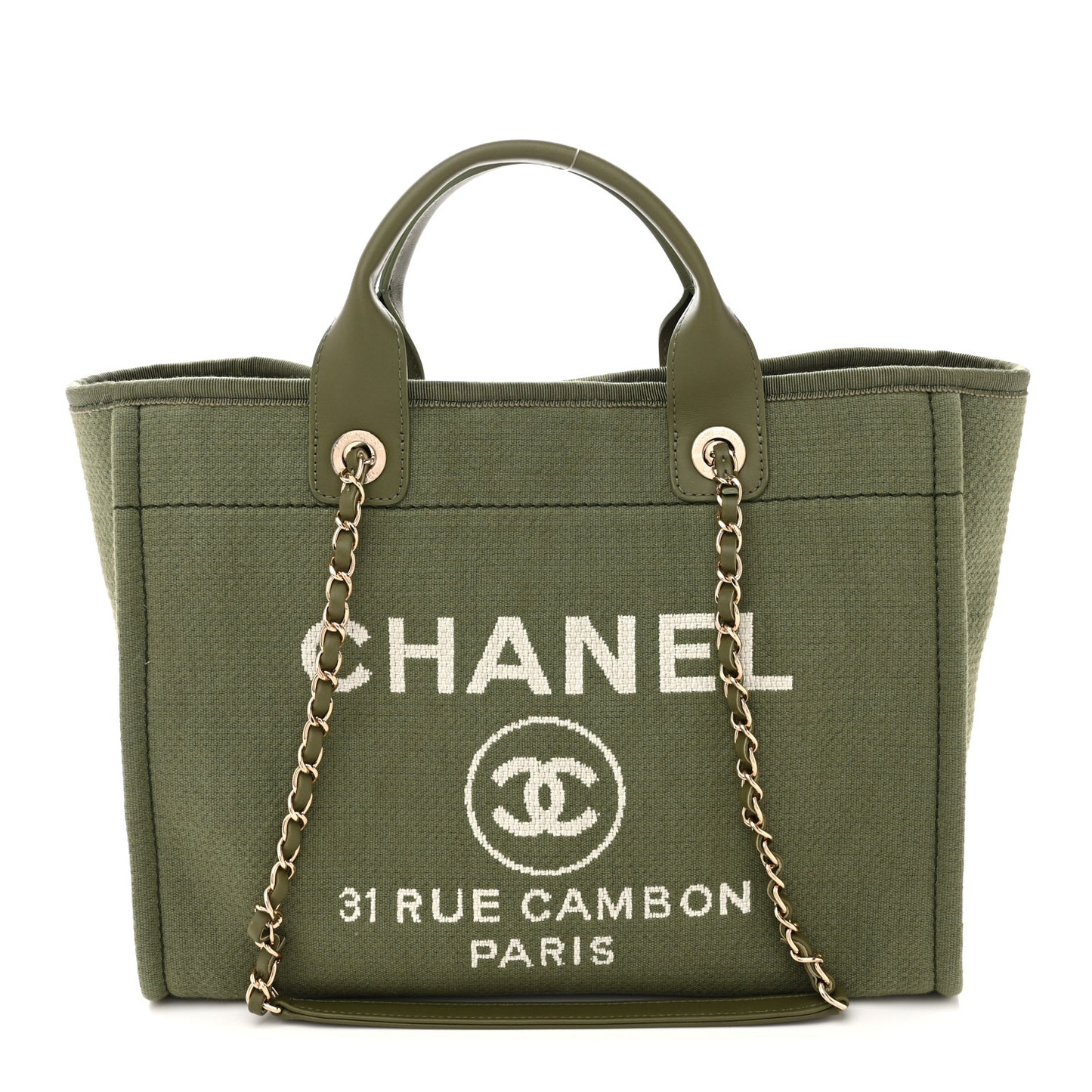 Mixed Fibers Small Deauville Tote Green