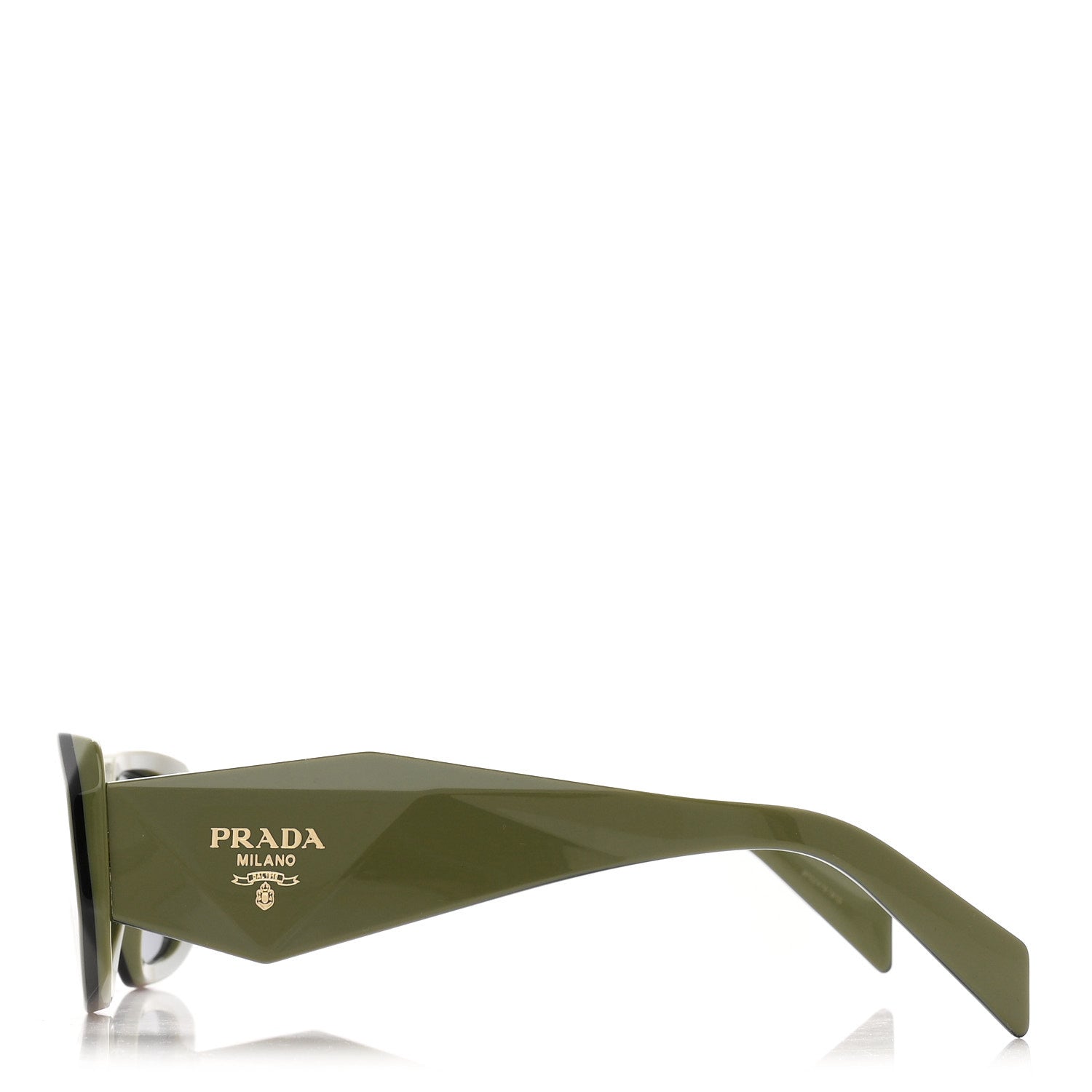 Prada Acetate Symbole Sunglasses SPR 17W Green 3 of 8