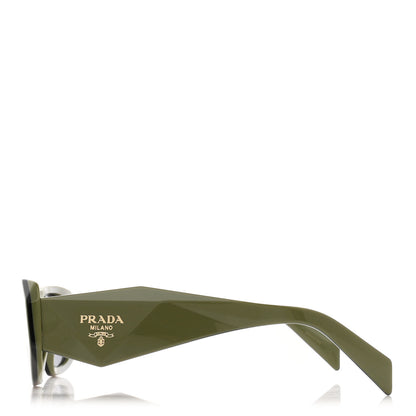 Prada Acetate Symbole Sunglasses SPR 17W Green 3 of 8