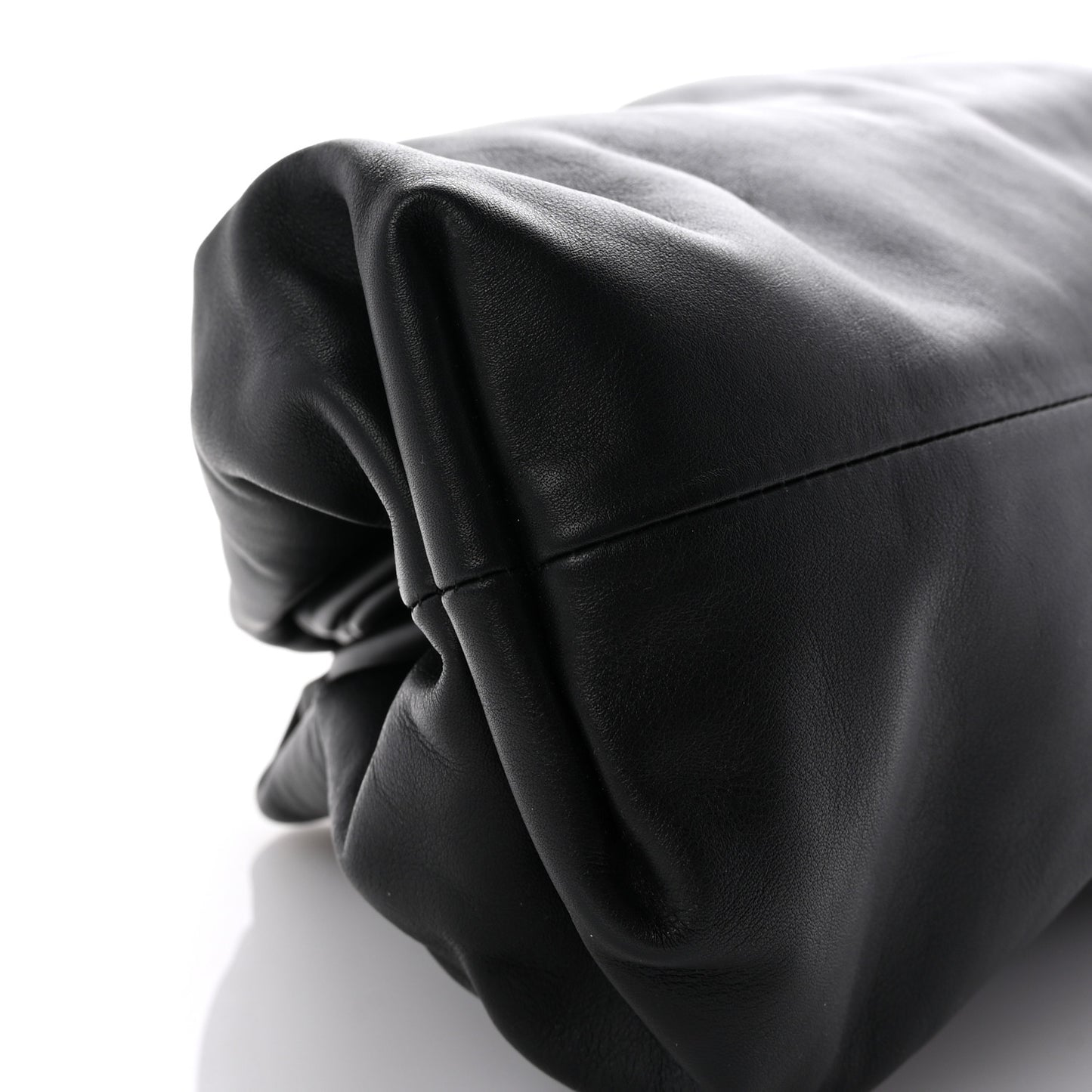 Smooth Butter Calf The Pouch Oversized Clutch Black
