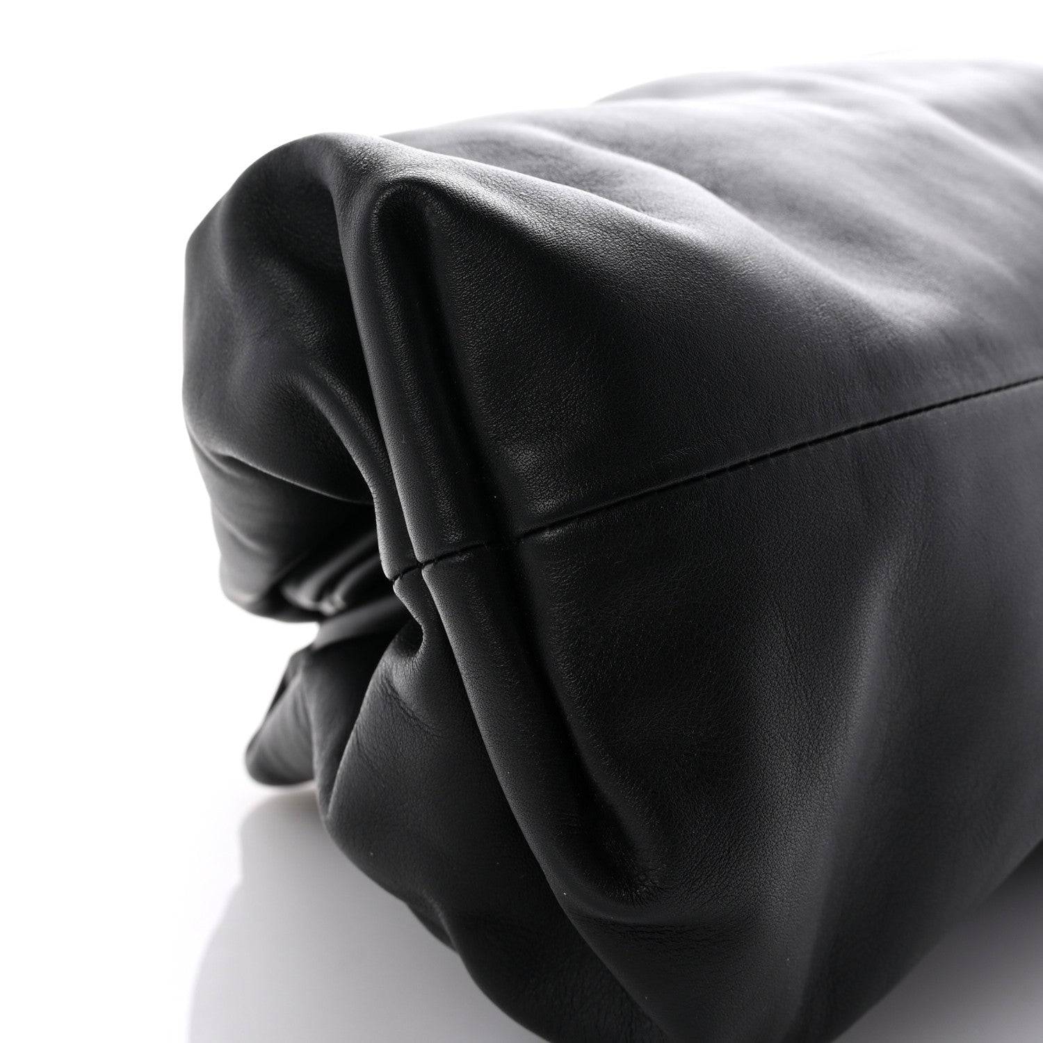 Bottega Veneta Smooth Butter Calf The Pouch Oversized Clutch Black 9 of 10