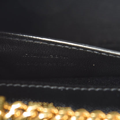 Saint Laurent Grain De Poudre Small Monogram Kate Satchel Black 8 of 11