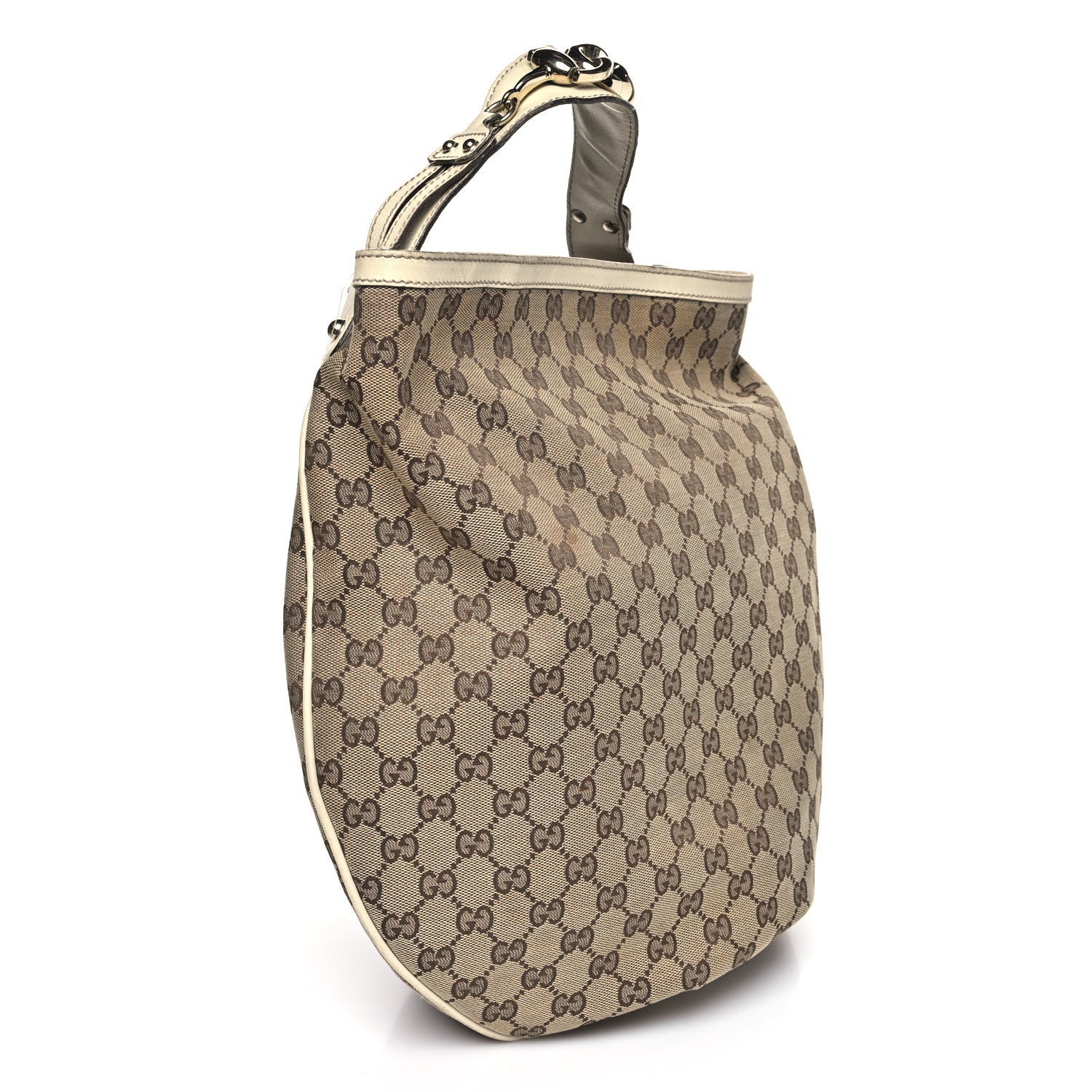 Gucci Monogram Large Wave Hobo Off White 3 of 11