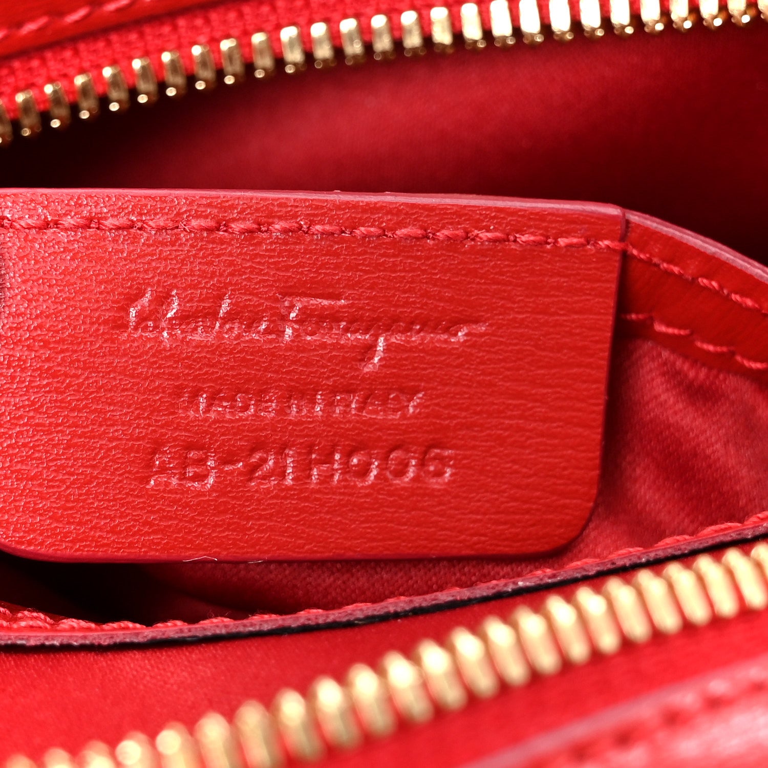 Salvatore Ferragamo Calfskin Gancini Camera Crossbody Bag Red
