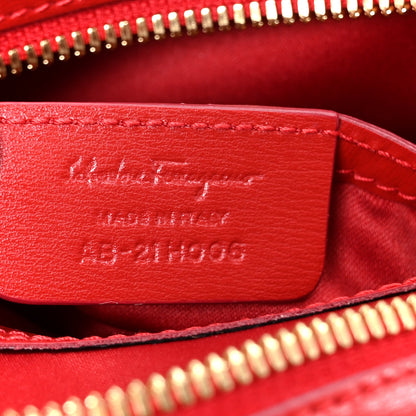 Salvatore Ferragamo Calfskin Gancini Camera Crossbody Bag Red 5 of 8