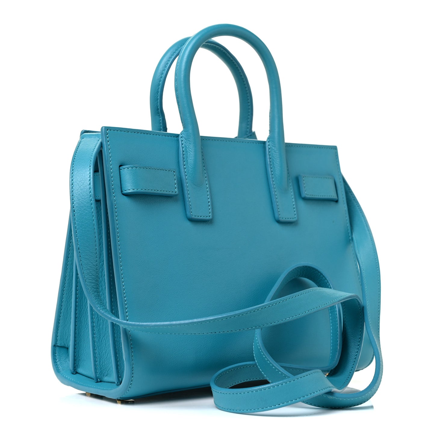 Calfskin Nano Sac De Jour Turquoise