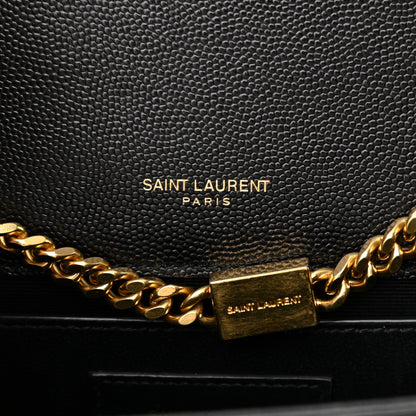 Saint Laurent Grain De Poudre Small Monogram Kate Satchel Black 5 of 10