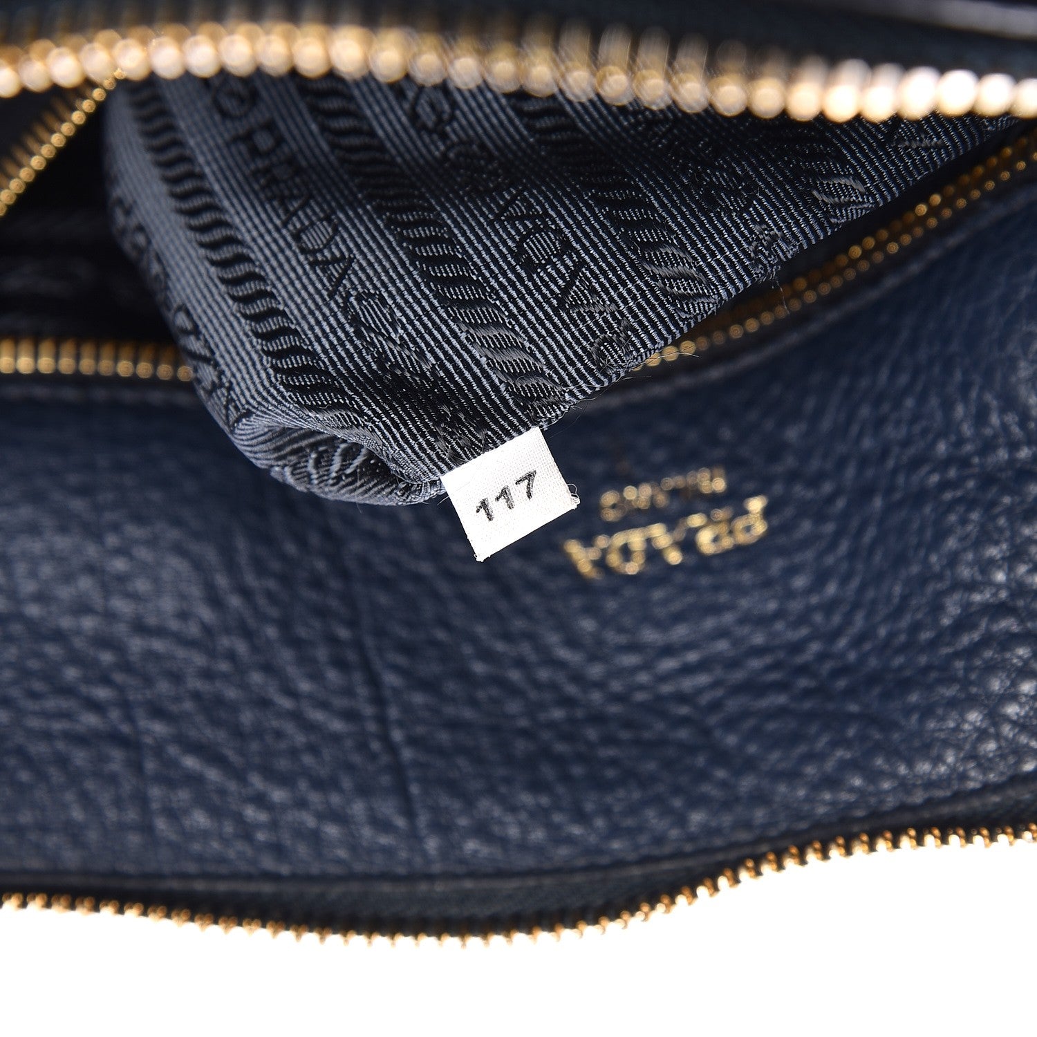 Prada Vitello Daino Tote Baltico 8 of 9