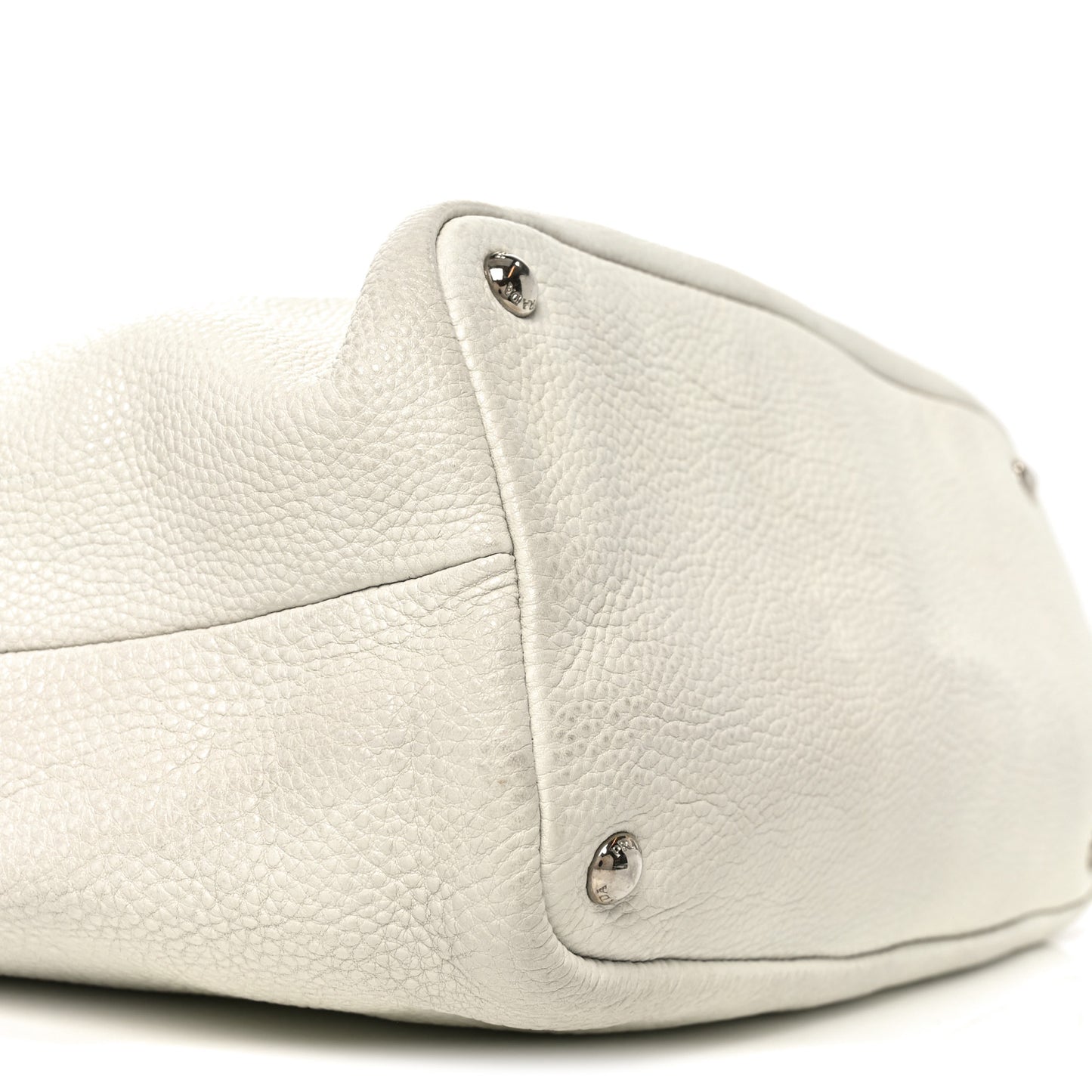 Vitello Daino Hobo Bag White