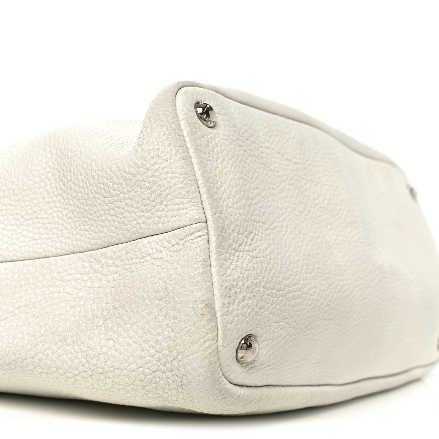 Prada Vitello Daino Hobo Bag White 8 of 9