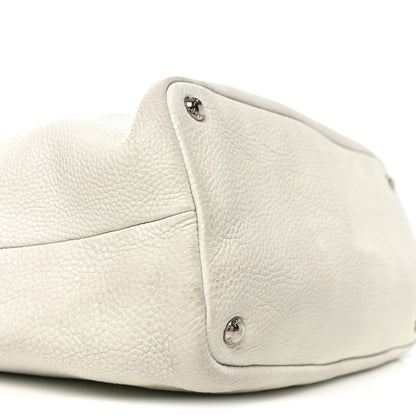 Prada Vitello Daino Hobo Bag White 8 of 9