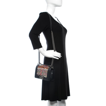 Chanel Tweed Lambskin Small Boy Flap Black 2 of 9