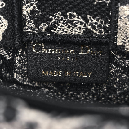 Christian Dior Canvas Toile de Jouy Reverse Embroidered Mini Book Tote Phone Bag Blue 6 of 10