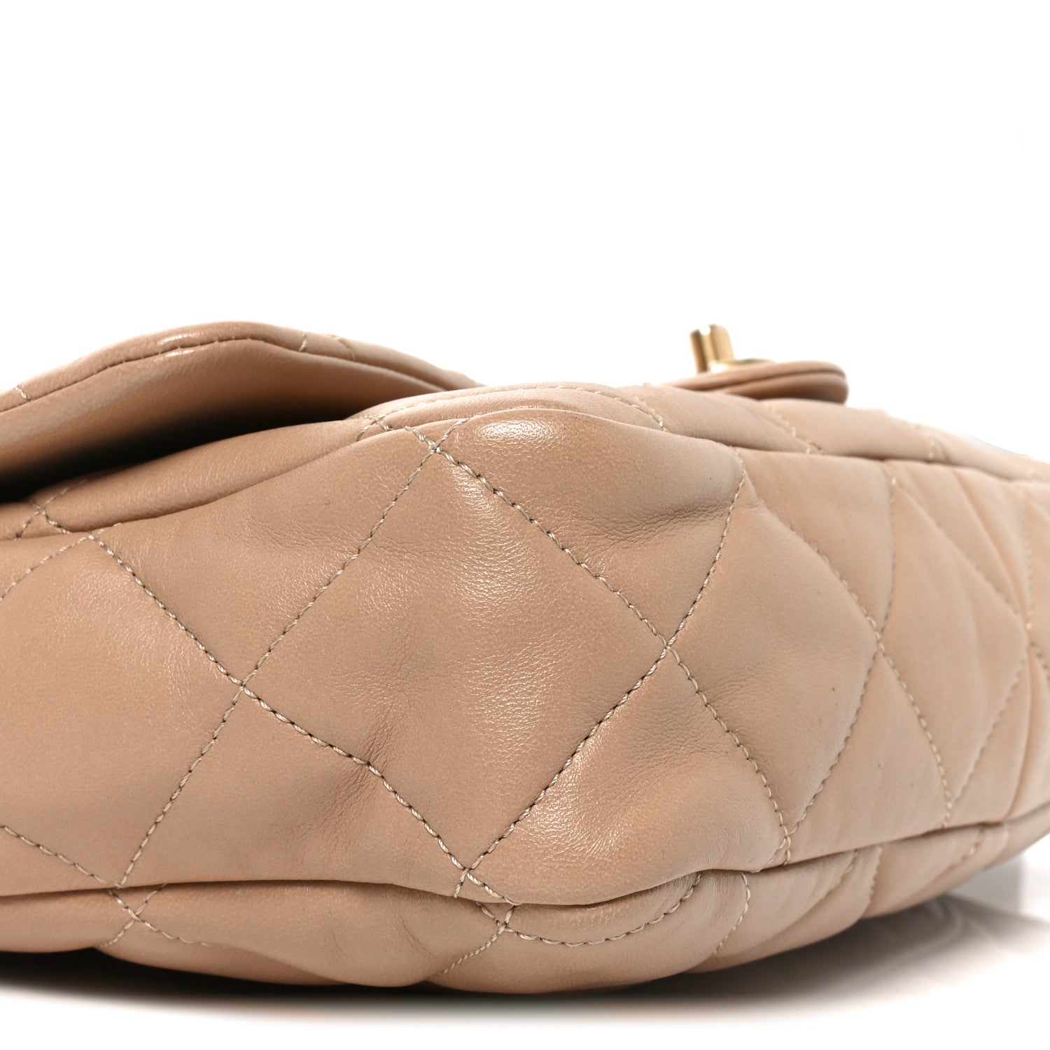 Chanel Lambskin Quilted Large CC Funky Town Flap Beige 9 of 10