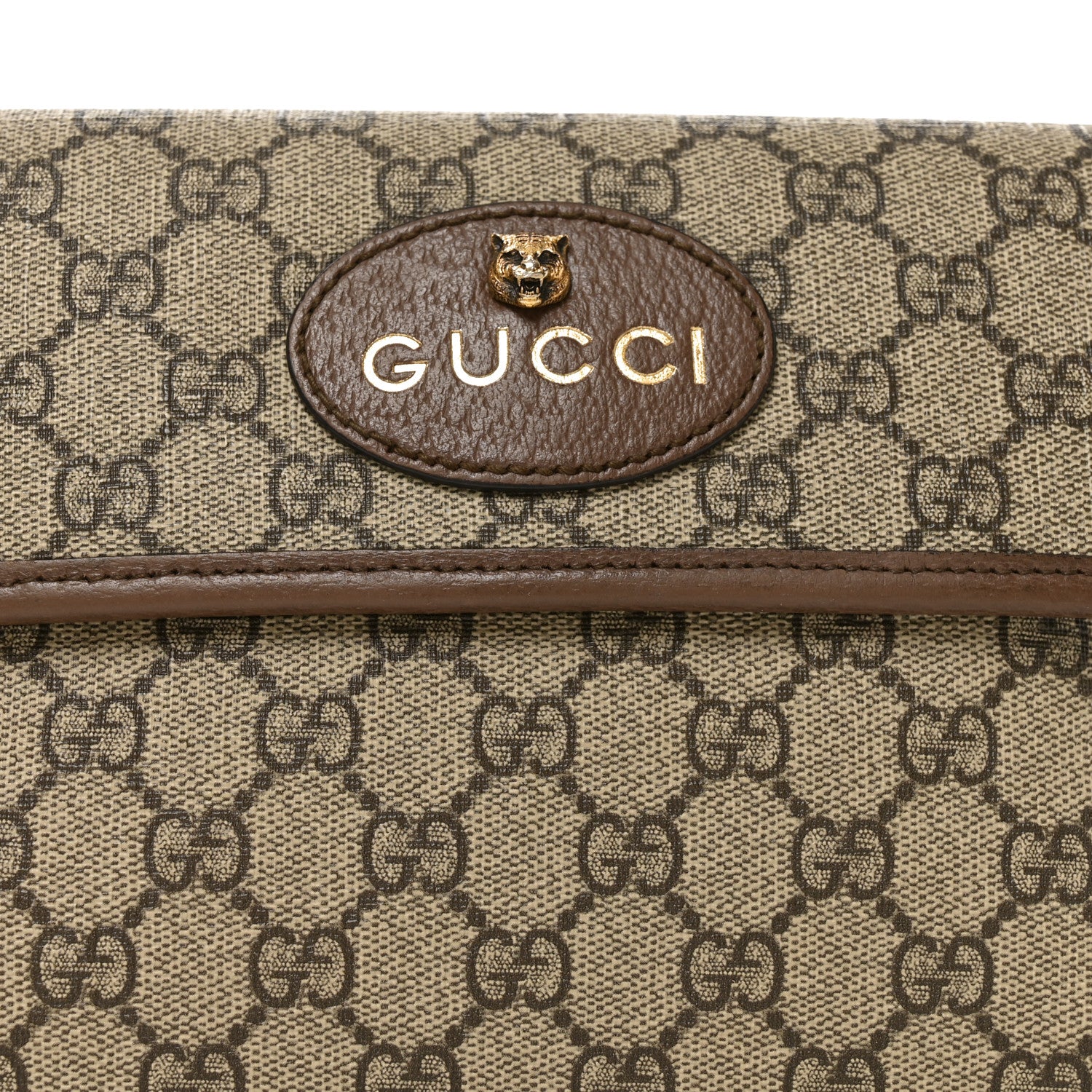 Gucci GG Supreme Monogram Neo Vintage Web Belt Bag Brown 8 of 10