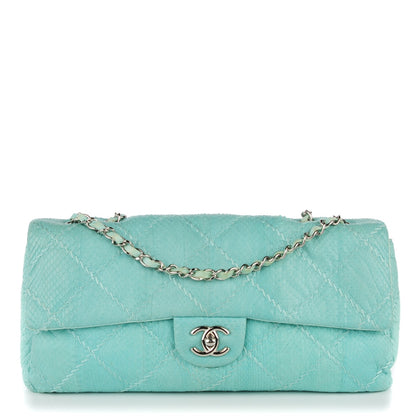 Chanel Snakeskin Ultimate Stitch Flap Light Blue 1 of 8