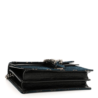 Gucci Velvet Skipper GG Monogram Small Dionysus Shoulder Bag Blue Beige Black 4 of 11
