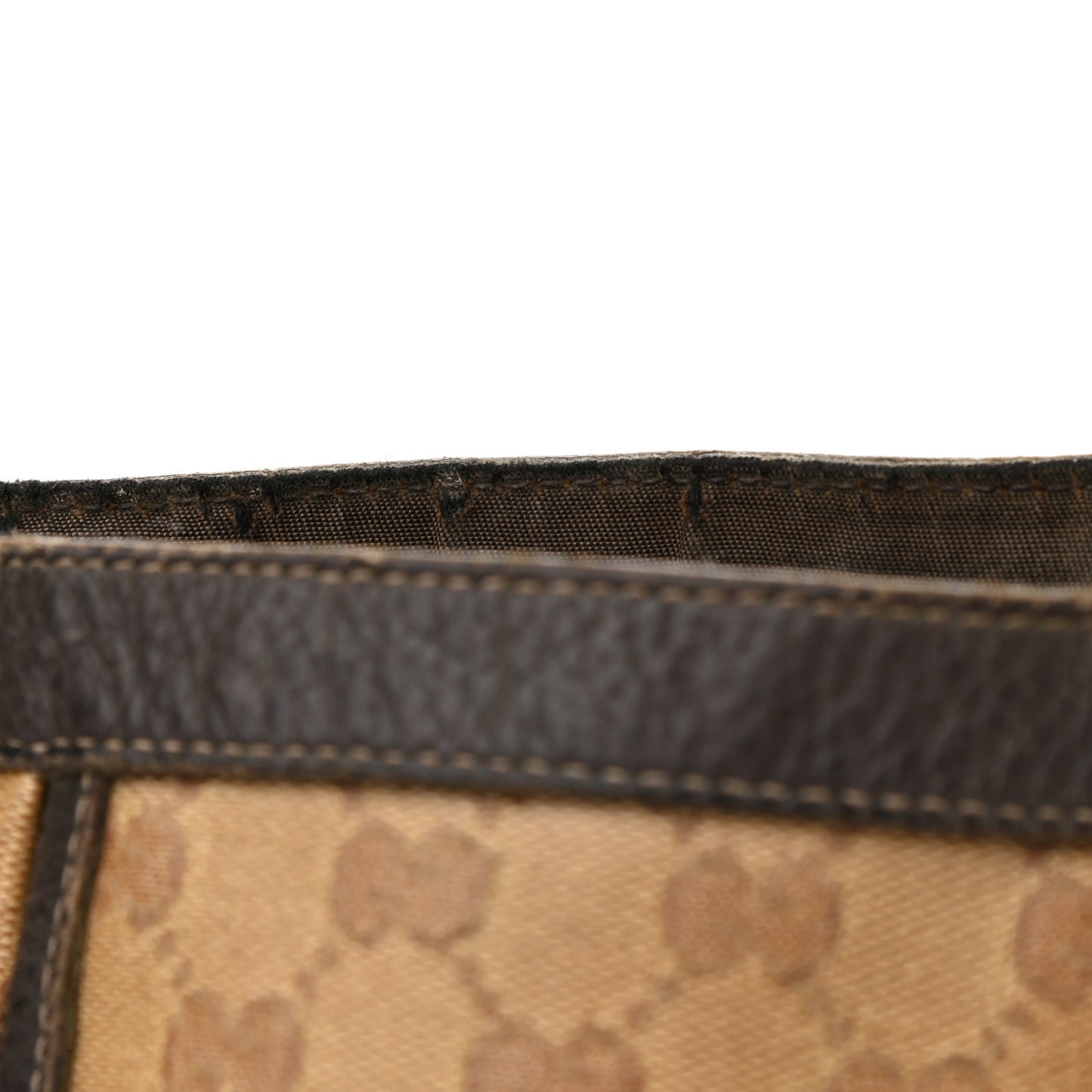 Monogram Large Abbey Tote Dark Brown