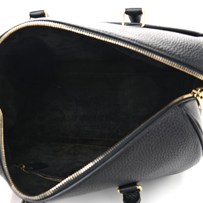 Saint Laurent Grained Calfskin Classic Duffle 6 Black 5 of 11