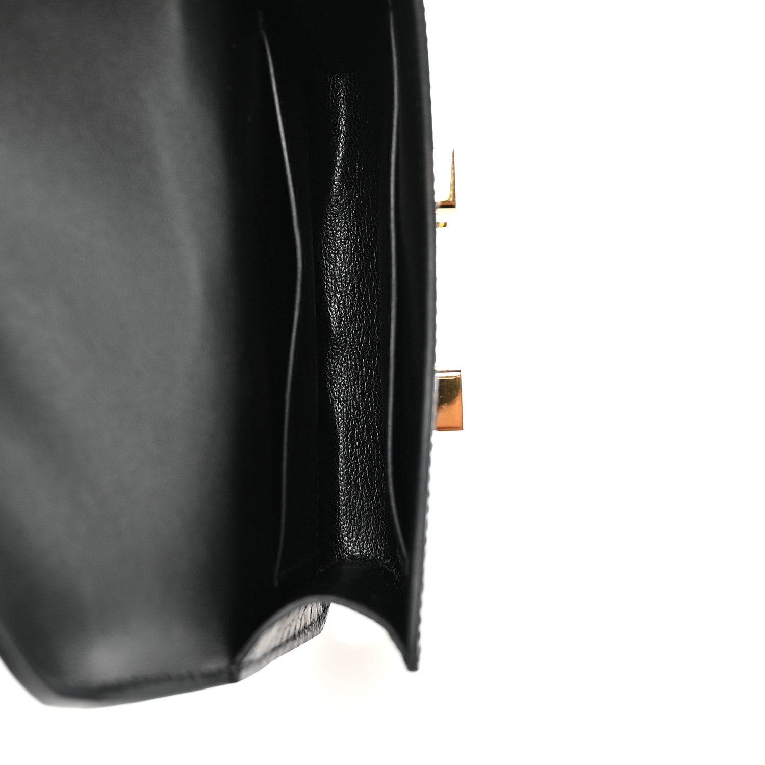 Hermes Shiny Alligator Constance Slim Wallet Black 6 of 9
